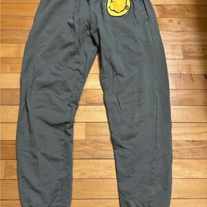 Target Gray Jogger Pants with Smiley Patch